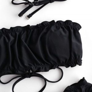 ZAFUL Lace up bandeau bikini (comes with straps)
